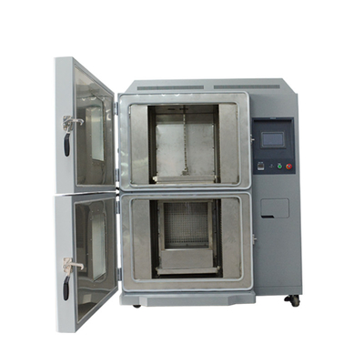 İyi bir fiyat. 304 Çelik Hızlı Termal Şok Deneme Odası İki Bölge IEC 60068-2-14 Standart çevrimiçi